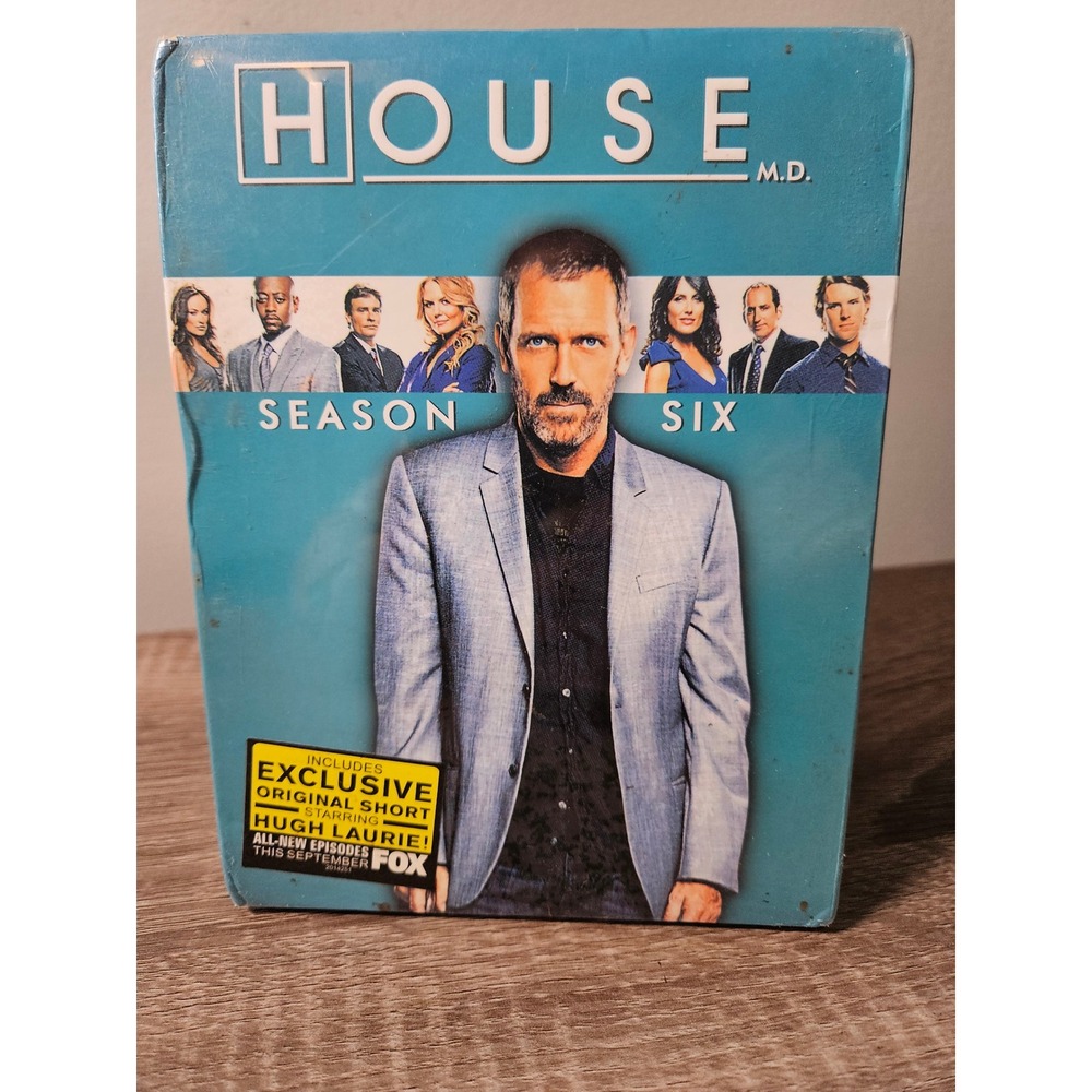 House MD The Complete Sixth Season DVD 5-Disc Set New Sealed Hugh Laurie Fox
